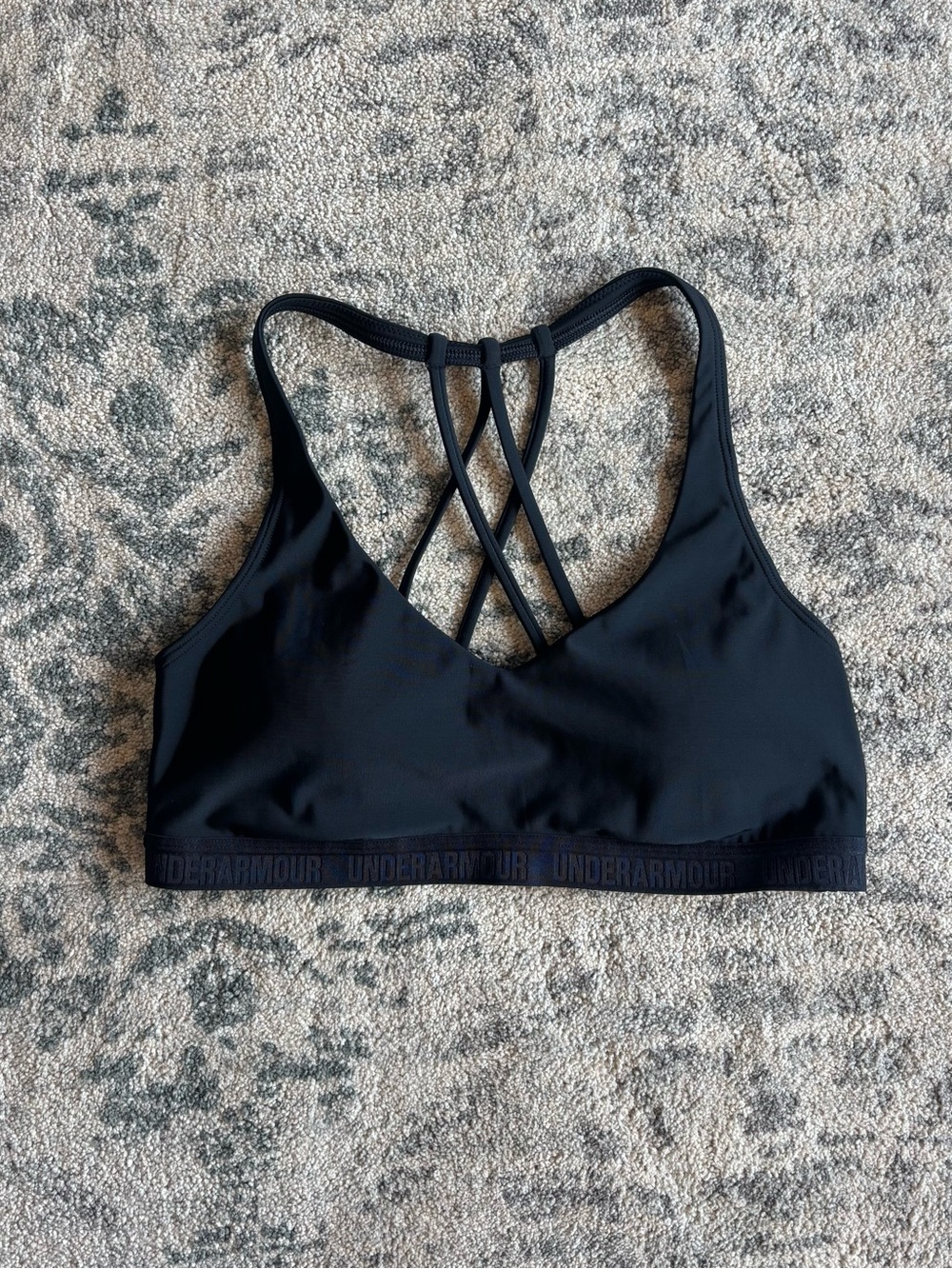 Under Armour Black Strappy Sports Bra